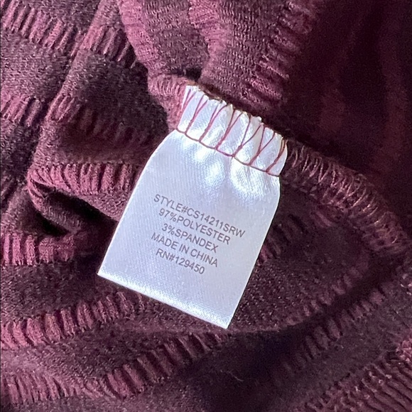 Wine Long Sleeve Top - Picture 6 of 7